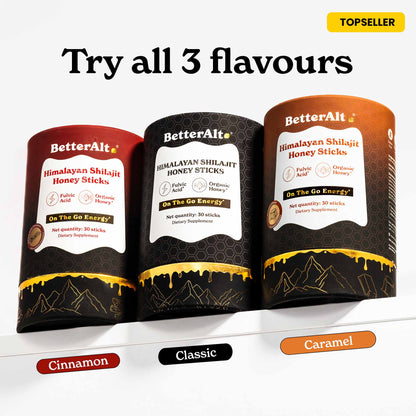 GOLD+ Shilajit Honey Sticks